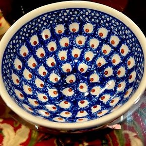 Polish Pottery mixing bowl.